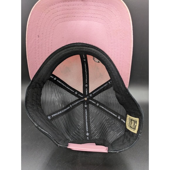 Pink and Black UA Sportswear ESPN X Games Snapback Cap Trucker Hat 2 Signatures - Picture 3 of 9